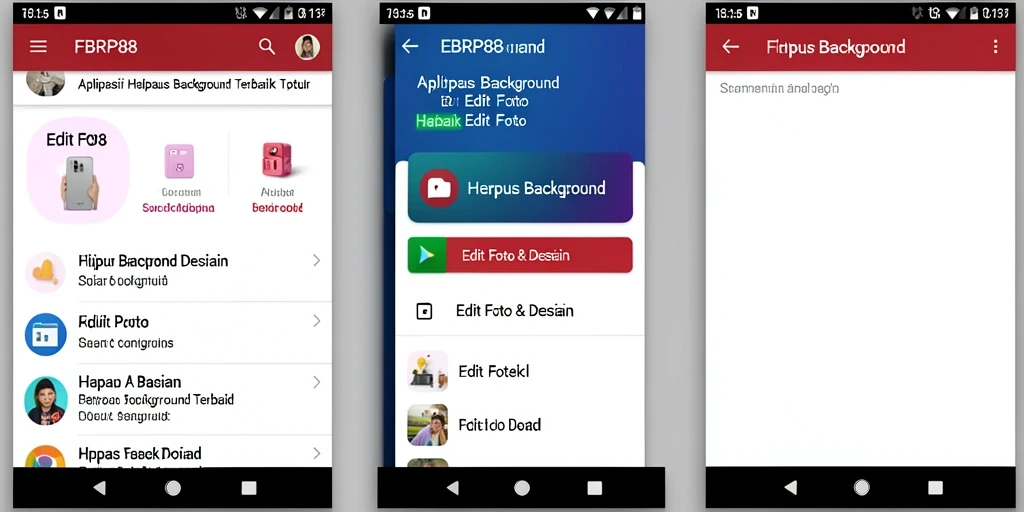 Antarmuka aplikasi FBRP88 yang sederhana dan efektif untuk menghapus background.