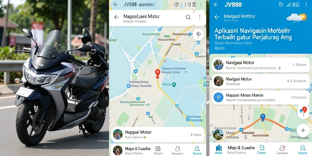 Tampilan antarmuka JVS88 yang intuitif untuk navigasi motor.